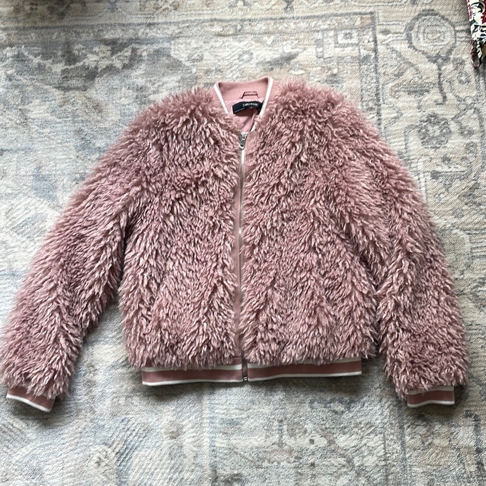 Zara Faux Fur jacket size M